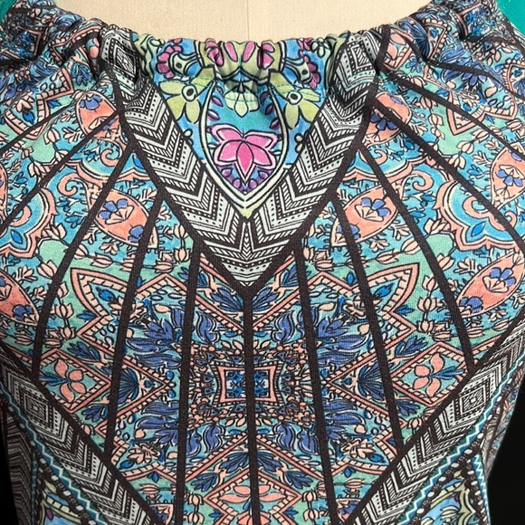 Summer ☀️Prana Multicolor Patterned Dress - Picture 4 of 14